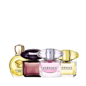 Combo Nước Hoa Mini Versace Bright Crystal 5ml - Versace Crystal Noir 5ml - Versace Eros Pour Femme 5ml - Versace Yellow Diamond 5ml