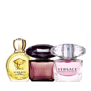 Combo 03 nước hoa mini Versace 5ml - Crystal Noir Eros Pour Femme 5ml - Bright Crystal 5ml